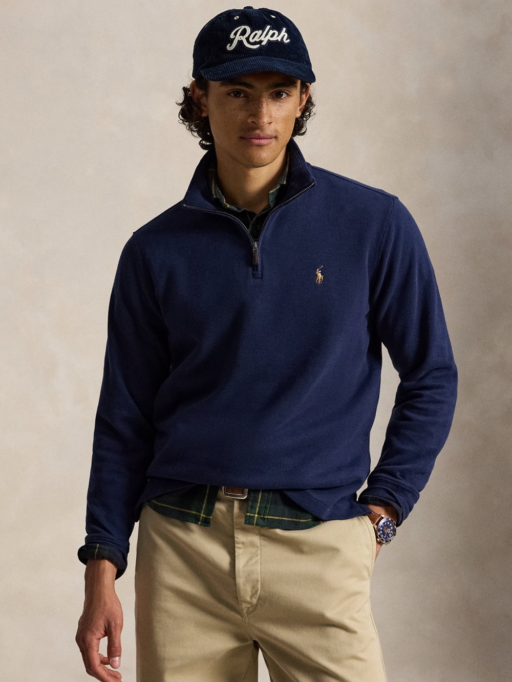 Polo Ralph Lauren Estate-Rib Quarter Zip Pullover